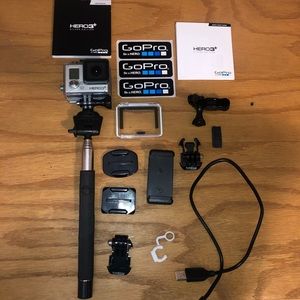 GoPro Hero 3+ Silver and Accessories